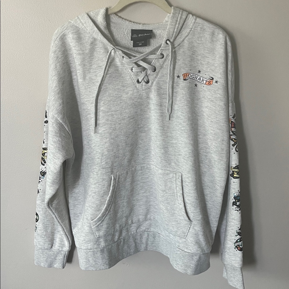 Harry Potter Animal Silhouettes Lace-Up Hoodie Size S